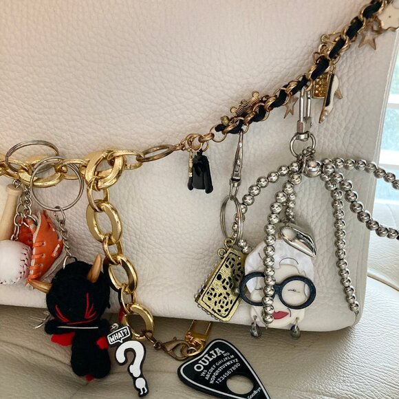 NYC Tennis Baseball Devil Key Chain Swag Purse Decor Fashion Trendy Bag Chain - Picture 5 of 5